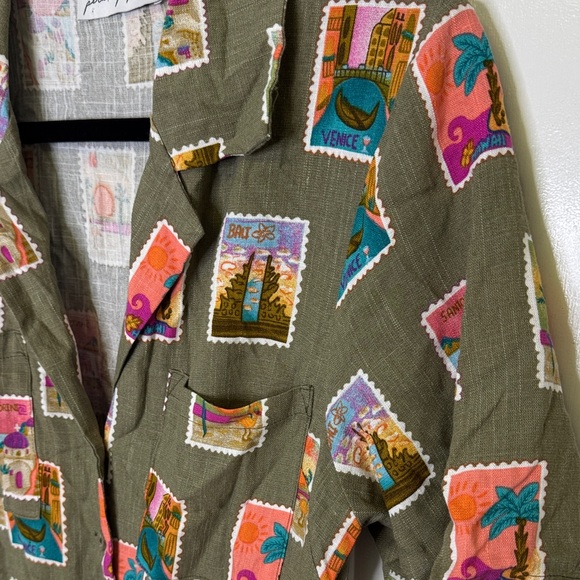 NWOT Petal + Pup Everlee Postcard Print Romper– Size XS - Picture 8 of 11